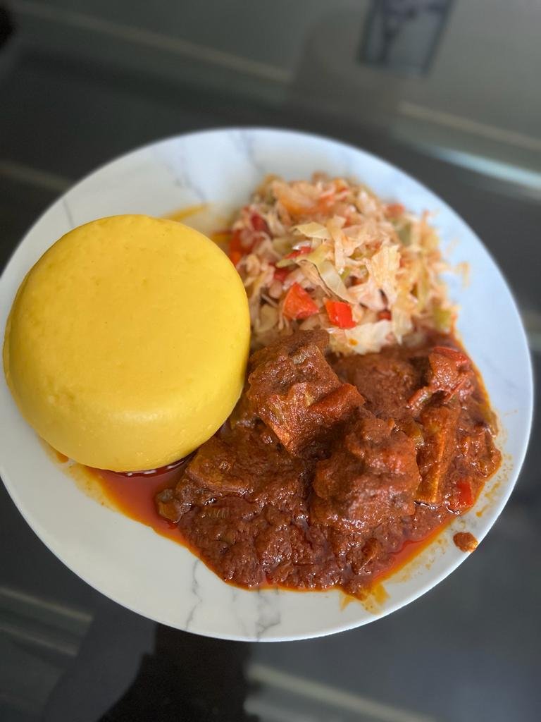 Ugali & meat